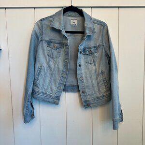 Old Navy cropped Jean Jacket SZ Small petite